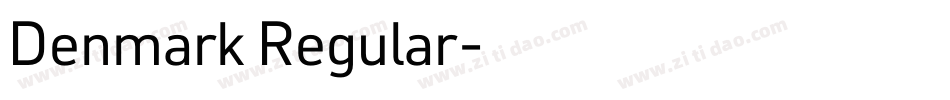 Denmark Regular字体转换